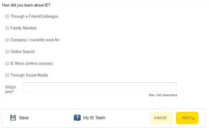 17) Where did you hear about IE?
