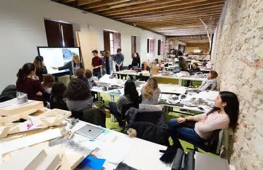 The campus has many classrooms where courses are taught, knowledge is spread, and ideas and perspectives are shared.